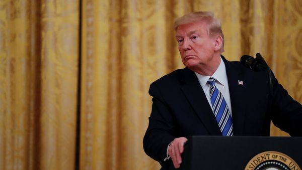 U.S. President Trump speaks about small business loans during coronavirus response event at the White House in Washington U.S. President Trump speaks about small business loans during coronavirus response event at the White House in Washington - Sputnik International