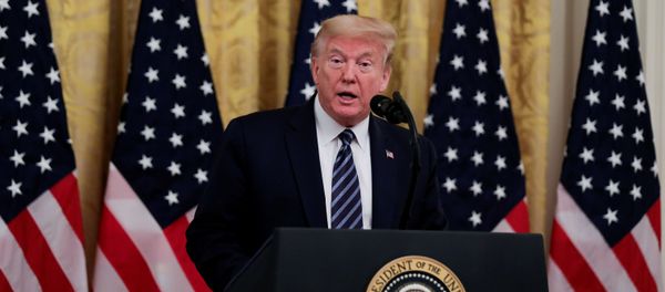 U.S. President Trump delivers remarks about protecting senior citizens during a coronavirus response event at the White House in Washington U.S. President Trump delivers remarks about protecting senior citizens during a coronavirus response event at the White House in Washington - Sputnik International