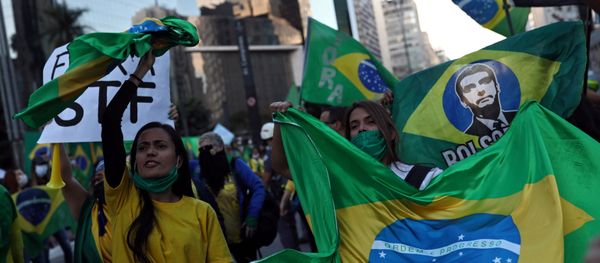 Supporters of Brazilian President Jair Bolsonaro in Sao Paulo - Sputnik International