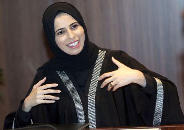 Lulwa Rashid Al-Khater, spokeswoman for the Qatari Foreign Ministry, gives an interview in her office in the capital Doha on February 14, 2018. Lulwa Rashid Al-Khater, spokeswoman for the Qatari Foreign Ministry, gives an interview in her office in the capital Doha on February 14, 2018. - Sputnik International