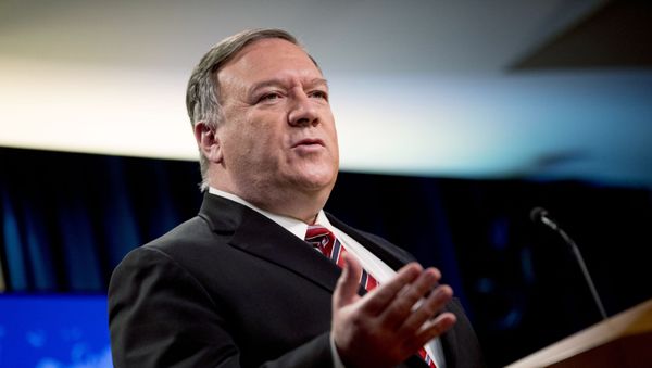 In this April 29, 2020, file photo Secretary of State Mike Pompeo speaks at a news conference at the State Department in Washington. Chinese leaders “intentionally concealed the severity” of the pandemic from the world in early January, according to a 4-page, Department of Homeland Security report dated May 1 and obtained by The Associated Press. - Sputnik International