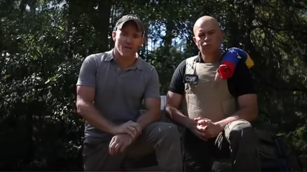 Security contractor Jordan Goudreau and retired Venezuelan officer Javier Nieto address the world in the wake of Sunday's botched mercenary invasion of Venezuela. Security contractor Jordan Goudreau and retired Venezuelan officer Javier Nieto address the world in the wake of Sunday's botched mercenary invasion of Venezuela. - Sputnik International