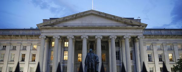 The U.S. Treasury Department building at dusk, Thursday, June 6, 2019, in Washington. - Sputnik International