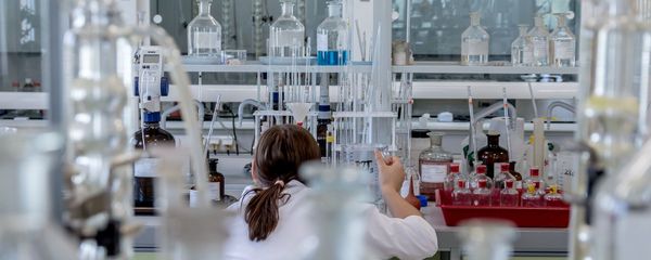 A scientist in a laboratory A scientist in a laboratory - Sputnik International
