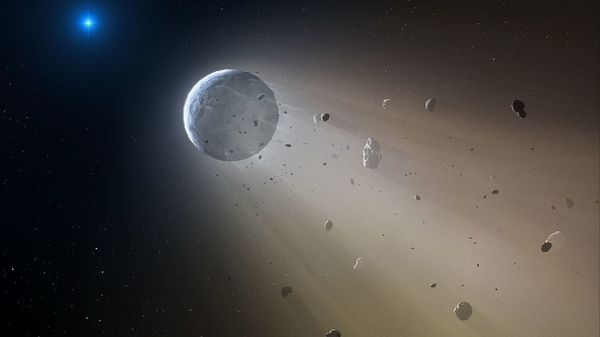 Artist's impression of a white dwarf devouring a minor planet - Sputnik International
