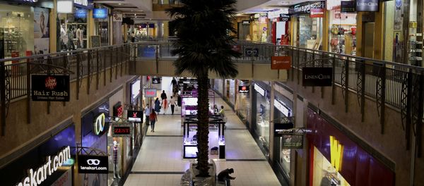 Few shoppers are seen inside a shopping mall amid a new virus outbreak in New Delhi, India, Tuesday, March 17, 2020 Few shoppers are seen inside a shopping mall amid a new virus outbreak in New Delhi, India, Tuesday, March 17, 2020 - Sputnik International