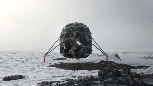 Design of the LUNARK Mark 1 Habitat, an origami-inspired expandable moon shelter. - Sputnik International