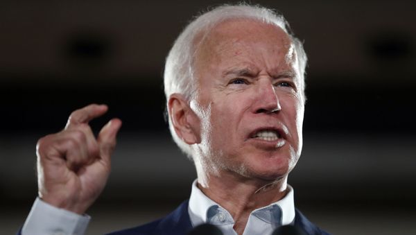 In this Oct. 31, 2018 file photo, former Vice President Joe Biden speaks during a rally in Bridgeton, Mo. - Sputnik International