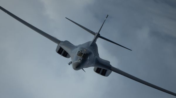 A 9th Expeditionary Bomb Squadron B-1B Lancer conducts a training mission in the vicinity of Japan where they integrated with Japan Air Self Defense Force assets, May 12, 2020.  - Sputnik International