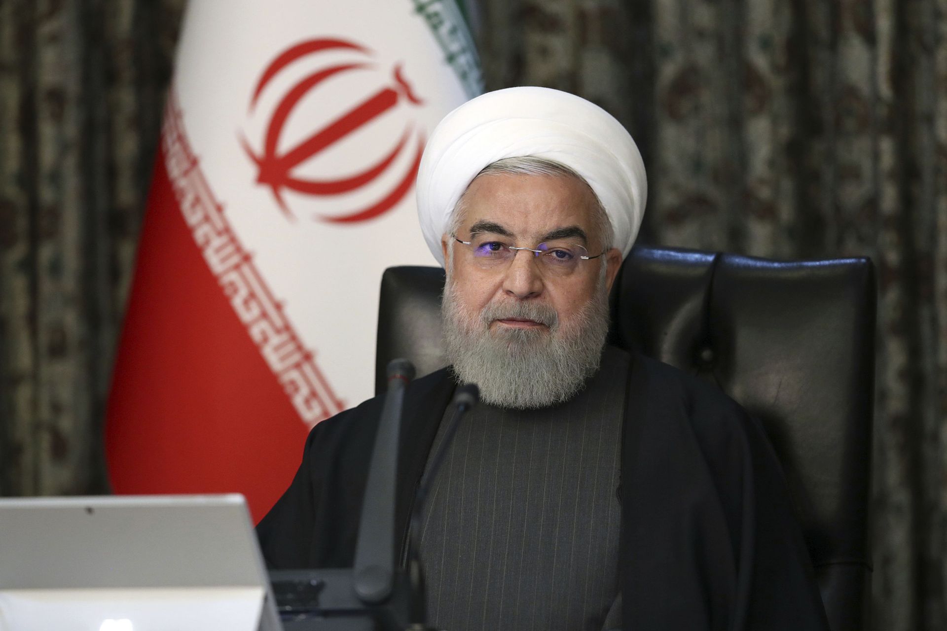 In this photo released by the official website of the Office of the Iranian Presidency, President Hassan Rouhani attends a cabinet meeting in Tehran, Iran. File photo. - Sputnik International, 1920, 07.09.2021