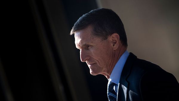In this file photo taken on December 01, 2017 Gen. Michael Flynn, former national security adviser to US President Donald Trump, leaves Federal Court in Washington, DC - Sputnik International