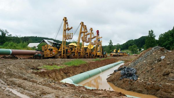 The route of the Mountain Valley natural gas pipeline in Boones Mill, Virginia The route of the Mountain Valley natural gas pipeline in Boones Mill, Virginia - Sputnik International