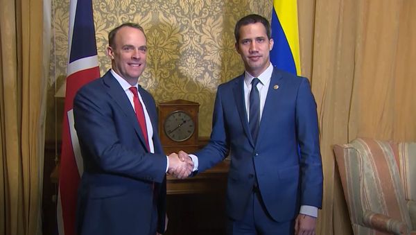 Dominic Raab meets Juan Guaido - Sputnik International