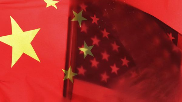 Chinese and U.S. flags Chinese and U.S. flags - Sputnik International
