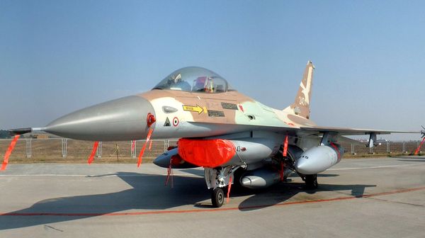 Israeli Air Force F-16A Netz '243', aircraft flown by Colonel Ilan Ramon in Operation Opera. This was the eighth and last to drop its bombs onto the reactor.  - Sputnik International