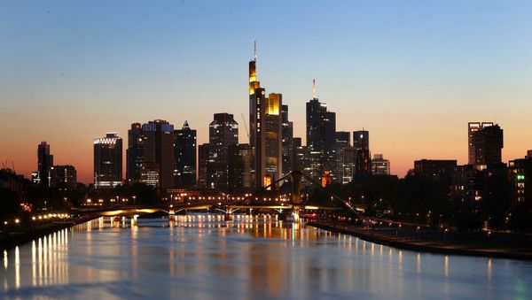 The skyline with its financial district is photographed during sunset in Frankfurt, Germany, April 22, 2020, as the spread of the coronavirus disease (COVID-19) continues The skyline with its financial district is photographed during sunset in Frankfurt, Germany, April 22, 2020, as the spread of the coronavirus disease (COVID-19) continues - Sputnik International
