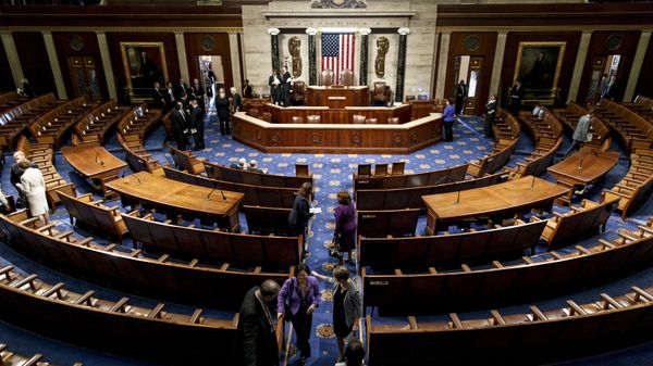 The chamber of the House of Representatives empties following a joint meeting of Congress at the Capitol in Washington, Thursday, 18 September 2014. - Sputnik International