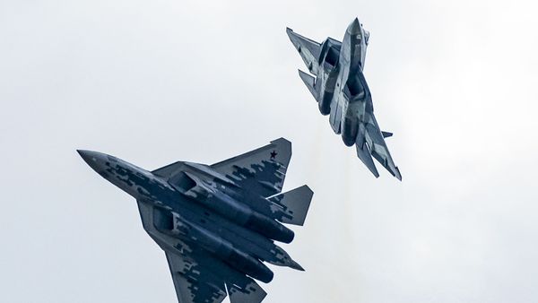Su-57 fifth-generation fighter jets in Zhukovsky - Sputnik International