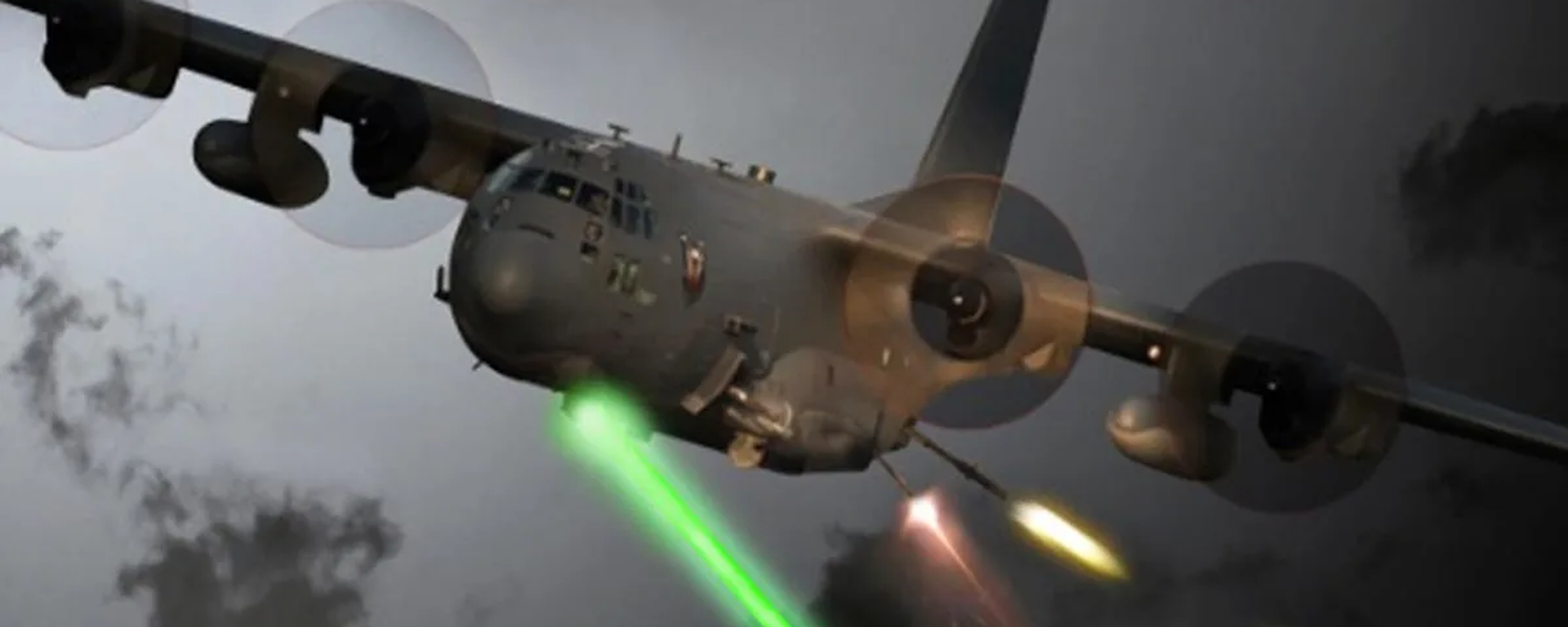 An Air Force Special Operations Command photo illustration of a laser-equipped AC-130J Ghostrider gunship in action An Air Force Special Operations Command photo illustration of a laser-equipped AC-130J Ghostrider gunship in action - Sputnik International, 1920, 28.09.2022