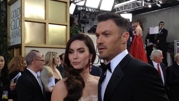 Megan Fox and Brian Austin Green at the Golden Globes 2013 - Sputnik International