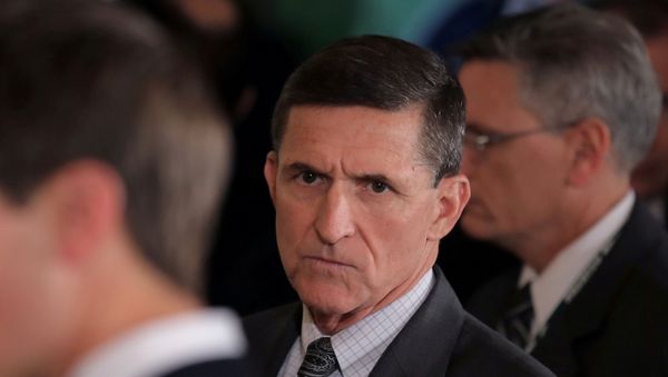 White House National Security Advisor Michael Flynn arrives prior to a joint news conference between Canadian Prime Minister Justin Trudeau and U.S. President Donald Trump at the White House in Washington, U.S., February 13, 2017.  - Sputnik International