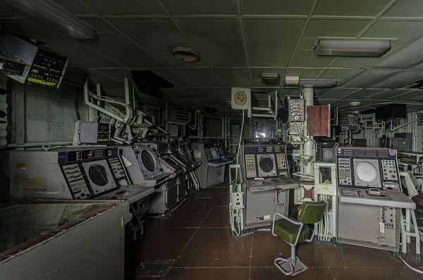View of the combat information centre within one of the French warships discovered by photographer Bob Thissen View of the combat information centre within one of the French warships discovered by photographer Bob Thissen - Sputnik International