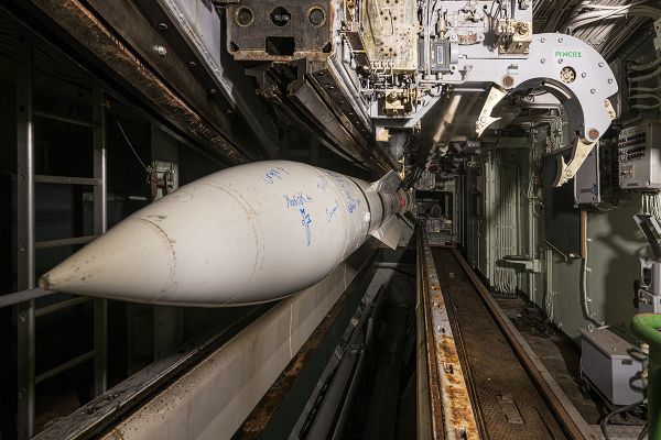 View of a Masurca missile in the missile loading room on a French warship discovered by photographer Bob Thissen View of a Masurca missile in the missile loading room on a French warship discovered by photographer Bob Thissen - Sputnik International