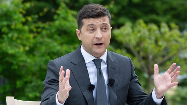Ukrainian President Volodymyr Zelensky holds a press conference on the first anniversary of his presidency, May 20, 2020. - Sputnik International