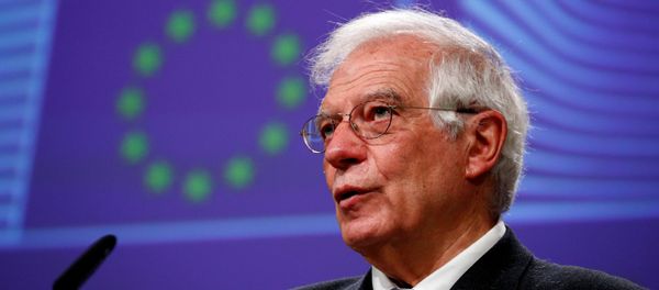 European High Representative for Foreign Affairs and Security Policy and Vice-President of the European Commission Josep Borrell, holds a virtual news conference on the approval of Operation Irini, at the European Commission in Brussels, Belgium March 31, 2020.  - Sputnik International