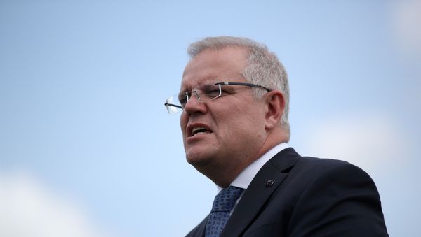 Australian Prime Minister Scott Morrison speaks during a joint press conference held with New Zealand Prime Minister Jacinda Ardern at Admiralty House in Sydney, Australia, February 28, 2020 - Sputnik International