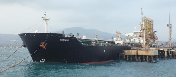 Crew of the Iranian tanker ship Fortune are seen at the deck during the arrival at El Palito refinery in Puerto Cabello, Venezuela May 25, 2020 Crew of the Iranian tanker ship Fortune are seen at the deck during the arrival at El Palito refinery in Puerto Cabello, Venezuela May 25, 2020 - Sputnik International