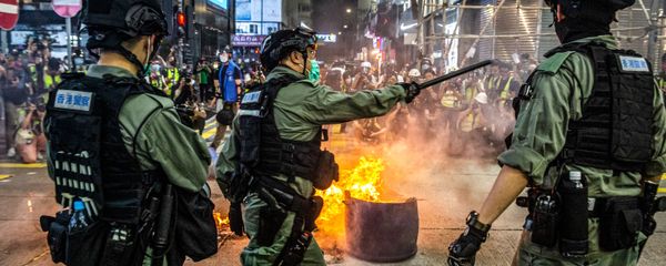 Police dispurse 'pro-democracy' demonstration in Hong Kong, China. Police dispurse 'pro-democracy' demonstration in Hong Kong, China. - Sputnik International