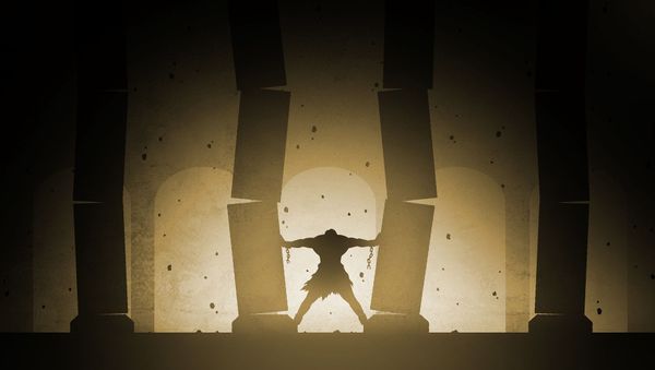 Samson pushing pillars of the Temple of Dagon - Sputnik International