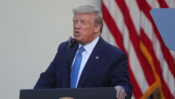 U.S. President Donald Trump delivers a statement on the ongoing protests over racial inequality in the wake of the death of George Floyd while in Minneapolis police custody, in the Rose Garden at the White House in Washington, U.S., June 1, 2020 U.S. President Donald Trump delivers a statement on the ongoing protests over racial inequality in the wake of the death of George Floyd while in Minneapolis police custody, in the Rose Garden at the White House in Washington, U.S., June 1, 2020 - Sputnik International