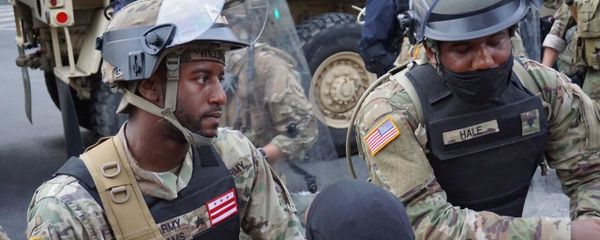 US National Guard during protests in Washington DC, 3 June 2020 - Sputnik International