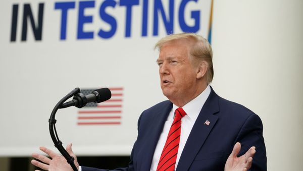 U.S. President Donald Trump speaks during a coronavirus disease (COVID-19) outbreak response press briefing in the Rose Garden of the White House in Washington, U.S., May 11, 2020. U.S. President Donald Trump speaks during a coronavirus disease (COVID-19) outbreak response press briefing in the Rose Garden of the White House in Washington, U.S., May 11, 2020. - Sputnik International