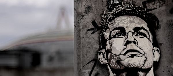 The image of Cristiano Ronaldo is painted on a mural outside the Juventus Stadium in Turin, Italy, Tuesday, May 19, 2020. Cristiano Ronaldo has reported back to Juventus’ training center after a 10-week absence. The five-time Ballon d’Or winner showed up for medical tests with the Serie A leader Tuesday, May 19, 2020 The image of Cristiano Ronaldo is painted on a mural outside the Juventus Stadium in Turin, Italy, Tuesday, May 19, 2020. Cristiano Ronaldo has reported back to Juventus’ training center after a 10-week absence. The five-time Ballon d’Or winner showed up for medical tests with the Serie A leader Tuesday, May 19, 2020 - Sputnik International