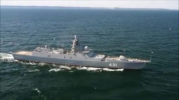 Trials of Admiral Kasatonov frigate in Barents sea - Sputnik International