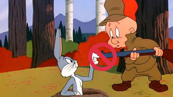 Elmer Fudd and Bugs Bunny, fictional character of the Warner Bros. Looney Tunes/Merrie Melodies series. Elmer Fudd and Bugs Bunny, fictional character of the Warner Bros. Looney Tunes/Merrie Melodies series. - Sputnik International