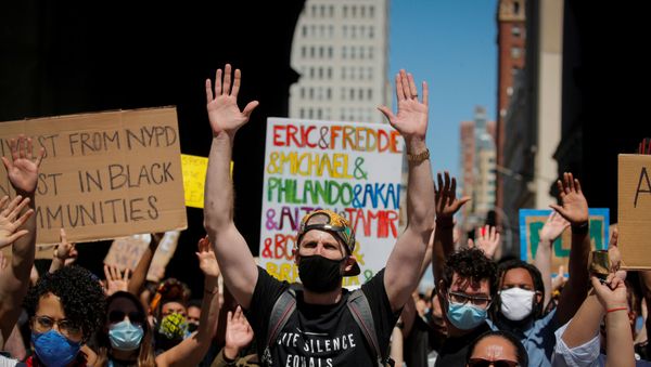Protest against racial inequality in NYC - Sputnik International