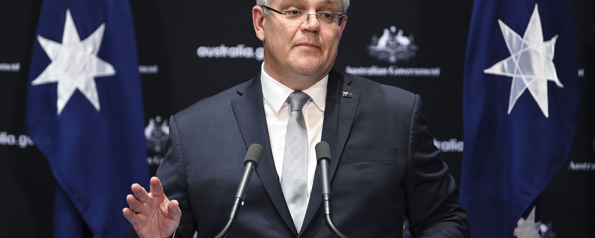 Australian Prime Minister Scott Morrison speaks to the media during a press conference at Parliament House in Canberra, Friday, May 1, 2020 Australian Prime Minister Scott Morrison speaks to the media during a press conference at Parliament House in Canberra, Friday, May 1, 2020 - Sputnik International, 1920