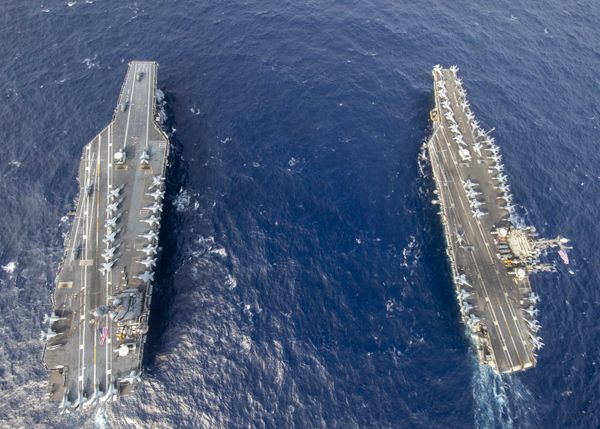 Photos: Electromagnetic Catapults Break on US Navy’s New Ford-Class Carrier During ‘Historic’ Trials - Sputnik International