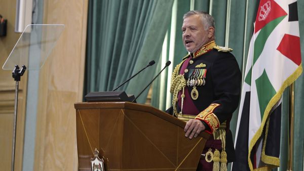Jordan's King Abdullah II, speaks to Parliament in Amman, Jordan, Sunday, Nov. 10, 2019 - Sputnik International