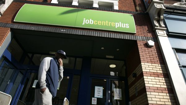 A man seen outside a job centre, in west London (File) - Sputnik International