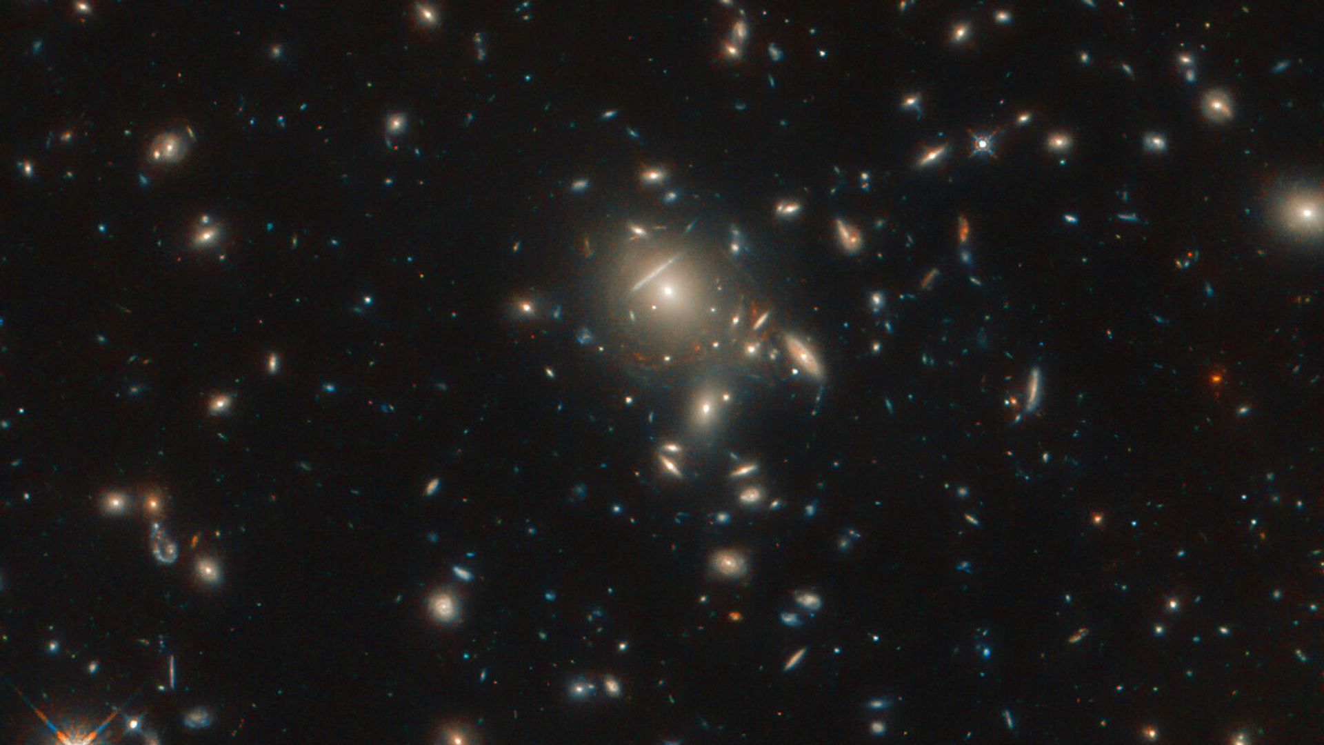 Seen here in incredible detail, thanks to the NASA/ESA Hubble Space Telescope, is the starburst galaxy formally known as PLCK G045.1+61.1. Seen here in incredible detail, thanks to the NASA/ESA Hubble Space Telescope, is the starburst galaxy formally known as PLCK G045.1+61.1. - Sputnik International, 1920, 16.05.2021