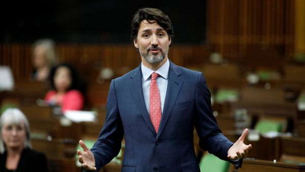 Canada's Prime Minister Justin Trudeau speaks during a meeting of the special committee on the COVID-19 pandemic, as efforts continue to help slow the spread of the coronavirus disease (COVID-19), in the House of Commons on Parliament Hill in Ottawa, Ontario, Canada June 16, 2020. Canada's Prime Minister Justin Trudeau speaks during a meeting of the special committee on the COVID-19 pandemic, as efforts continue to help slow the spread of the coronavirus disease (COVID-19), in the House of Commons on Parliament Hill in Ottawa, Ontario, Canada June 16, 2020. - Sputnik International