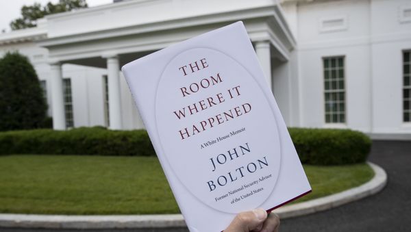A copy of The Room Where It Happened, by former national security adviser John Bolton, is photographed at the White House, Thursday, June 18, 2020, in Washington - Sputnik International