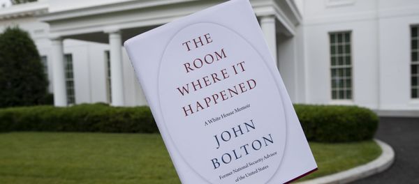 A copy of The Room Where It Happened, by former national security adviser John Bolton, is photographed at the White House, Thursday, June 18, 2020, in Washington A copy of The Room Where It Happened, by former national security adviser John Bolton, is photographed at the White House, Thursday, June 18, 2020, in Washington - Sputnik International
