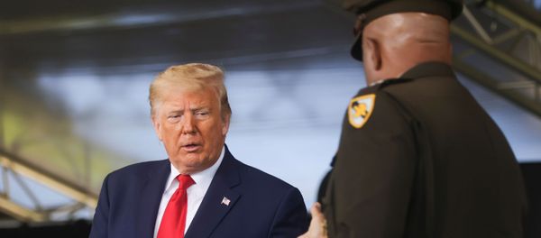 U.S. President Donald Trump is introduced to deliver the commencement address by U.S. Army Lieutenant General Darryl Williams, the Superintendent of the U.S. Military Academy at West Point, at the 2020 United States Military Academy Graduation Ceremony at West Point, New York, U.S., June 13, 2020 - Sputnik International