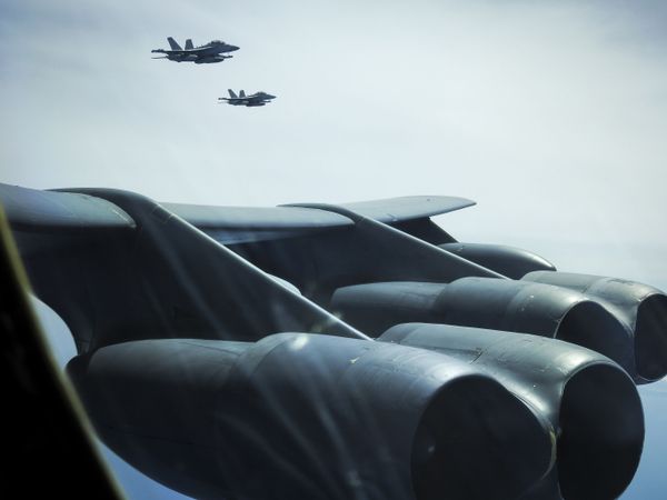 Photos: US B-52 Bombers Join Japanese Fighter Planes for Joint Training Missions in Pacific Photos: US B-52 Bombers Join Japanese Fighter Planes for Joint Training Missions in Pacific - Sputnik International